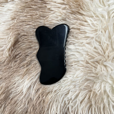 얼굴 마사지 오브시디안 과샤 아름다운 마사지 스크래핑 블랙 오브시디안 얼굴 마사지 침술 과샤 눈 얼굴 보드 SPA 도구