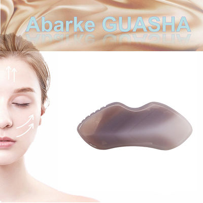 SPA 침술 요법에서 신체 마사지 및 얼굴 치료용 천연 아가트 구아샤 보드