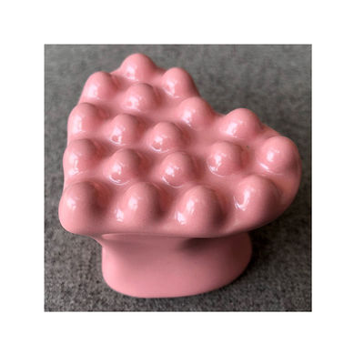 사용자 지정 로고 분홍색 3d 심장 모양 보편적인 세라믹 구아 샤 스크래핑 마사지 도구 눈 얼굴 목 피부 신체 마사저