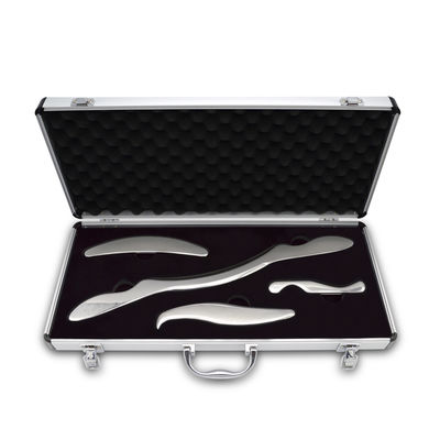 프로페셔널 등급 스테인레스 스틸 보디 가우샤 스크래핑 마사지 도구 금속 가우샤 도구 IASTM 보디워크