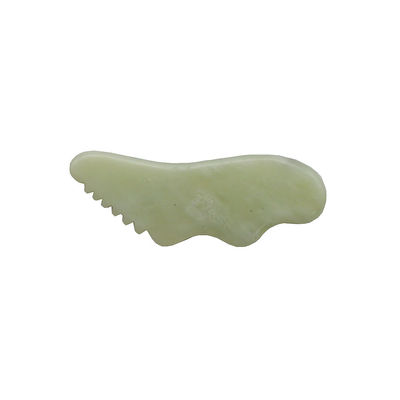 맞춤형 천연 Xiuyn Jade Guasha 도구 돌 스크래핑 마사지 구아 샤 보드 인증서 및 맞춤형 로고와 함께 아름다움