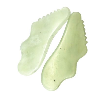 맞춤형 천연 Xiuyn Jade Guasha 도구 돌 스크래핑 마사지 구아 샤 보드 인증서 및 맞춤형 로고와 함께 아름다움