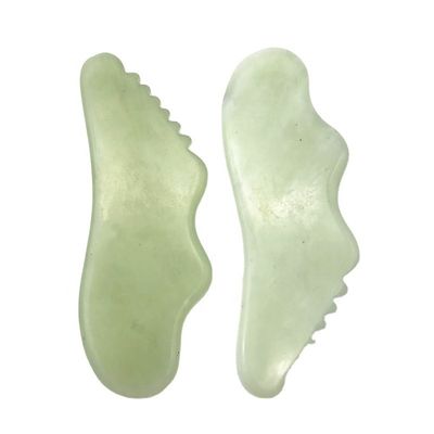 맞춤형 천연 Xiuyn Jade Guasha 도구 돌 스크래핑 마사지 구아 샤 보드 인증서 및 맞춤형 로고와 함께 아름다움