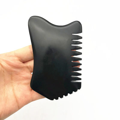 검은 얼굴 마사저 비안 스톤 구아 샤 스크래핑 마사지 도구 천연 자이드 스톤 사용자 지정 로고 신체 마사저