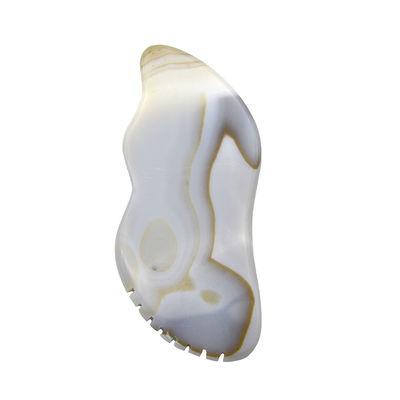 7.5*6.5cm 천연 회색 아가트 구아샤 마사지 긁는 도구 마사지 장치 특성