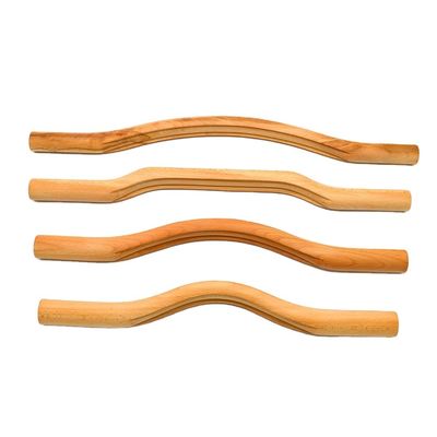 OEM/ODM 허용 4 in 1 전체 몸 목재 구아 샤 마사지 도구 세트 깊은 스크래핑 치료 및 근육 마사지