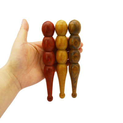 성질 마사저 목재 핸드 홀드 아쿠프레서 마사지 펜 수동 얼굴 반사학 도구 깊은 조직 이완