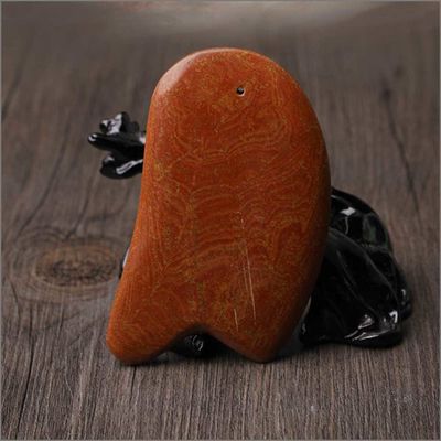 붉은 비안 스톤 마사저 몸 10.5cm*6cm*0.7cm 길이