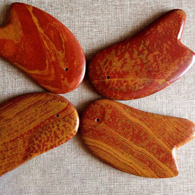 붉은 비안 스톤 마사저 몸 10.5cm*6cm*0.7cm 길이