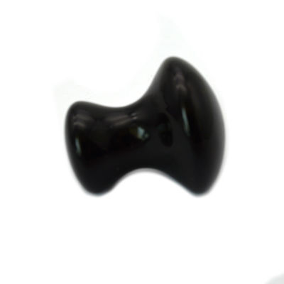 튀긴 천연 자이드 스톤 마사지 키트, 버섯 모양의 녹색 아벤투린과 검은 오브시디안 돌