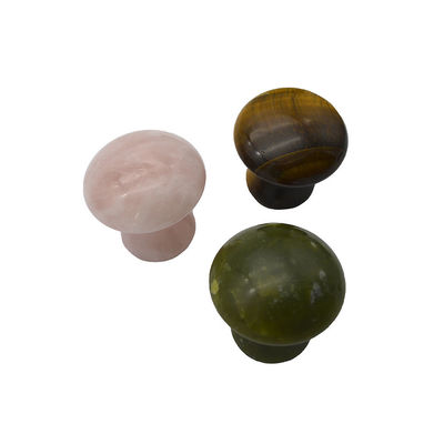 40mm 높이 30mm 지름 로즈 쿼츠 버섯 모양 구아 샤 마사지 돌