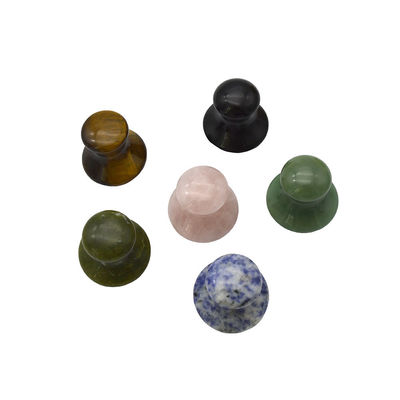 40mm 높이 30mm 지름 로즈 쿼츠 버섯 모양 구아 샤 마사지 돌
