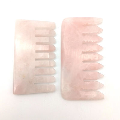 맞춤형 로고 가용자 머리 마사지 빗자구 콰샤 툴스 뷰티 2024 천연 로즈 쿼츠