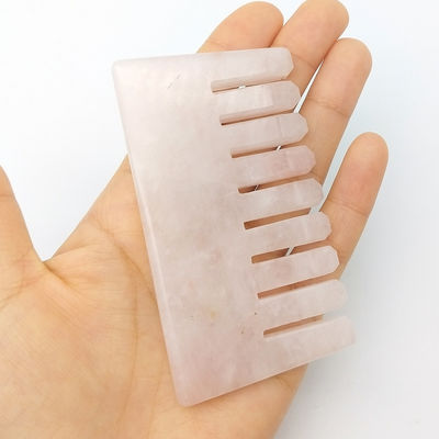 맞춤형 로고 가용자 머리 마사지 빗자구 콰샤 툴스 뷰티 2024 천연 로즈 쿼츠