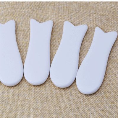 천연 세라믹 구아샤 마사지 가용 얼굴 스크래핑 도구 구아샤 몸 흰색 핸드헬드