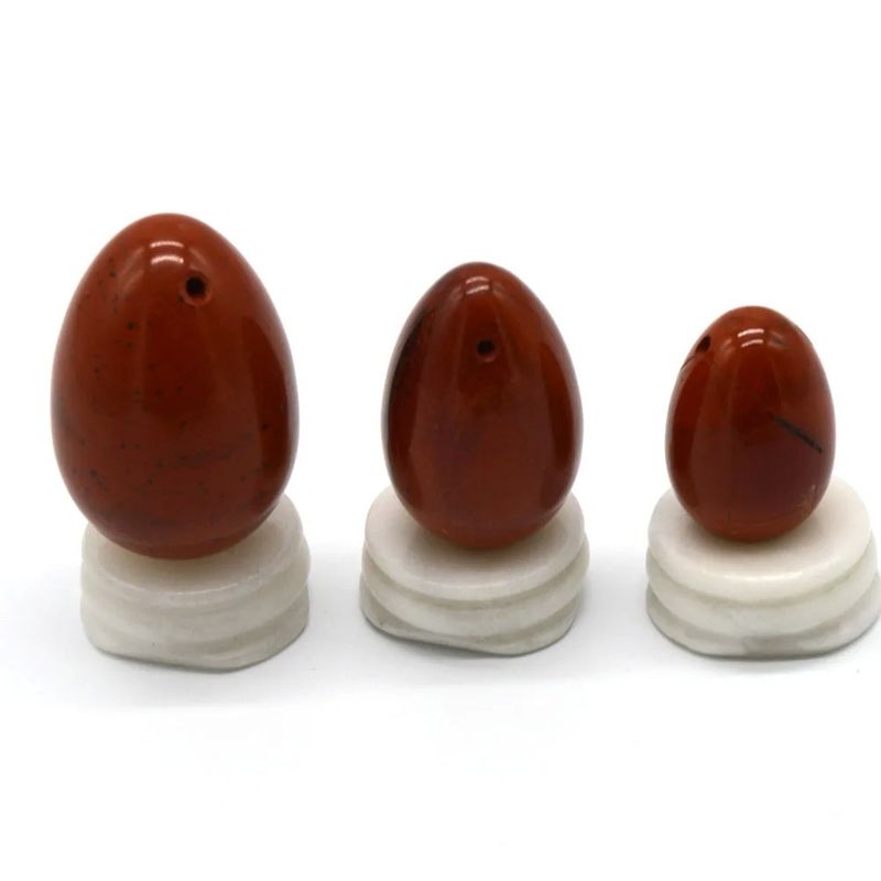 붉은 돌 질 요니 마사저 케겔 운동 여성용 자이드 계란 골반 바닥 건강 증진