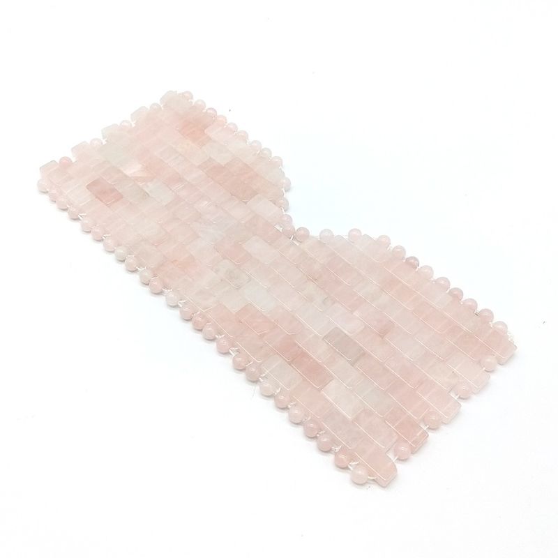 21*9cm 천연 로즈 쿼츠 마사지 구슬 눈 미용 마스크 얼굴 치유 자이드 마스크 전 세계 배송