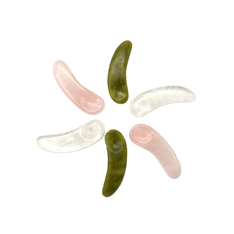 3.8*1.3*0.4cm 천연 크리스탈 눈 크림 스푼 스틱 눈 마사지
