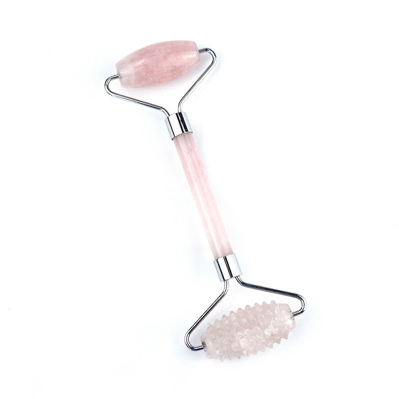 로즈 쿼츠 얼굴 Guasha 마사지 롤러 얼굴 Gua Sha 뷰티 리프트 마사지 도구 살림 및 노화 방지 혜택