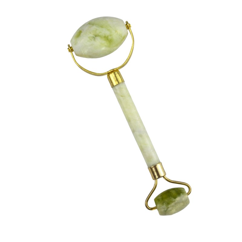 얼굴 마사지 얼굴 마사지 이중 머리 자연 얼굴 아름다움 Guasha 마사지 도구 자이드 롤러 얇은 마사지 휴식 도구