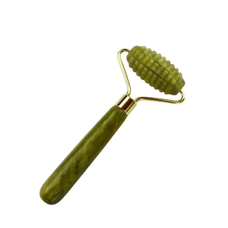 얼굴 마사저 Xiuyan Jade Double Head 자연 얼굴 미용 마사지 도구 Jade Roller Face Thin 마사저 휴식 도구