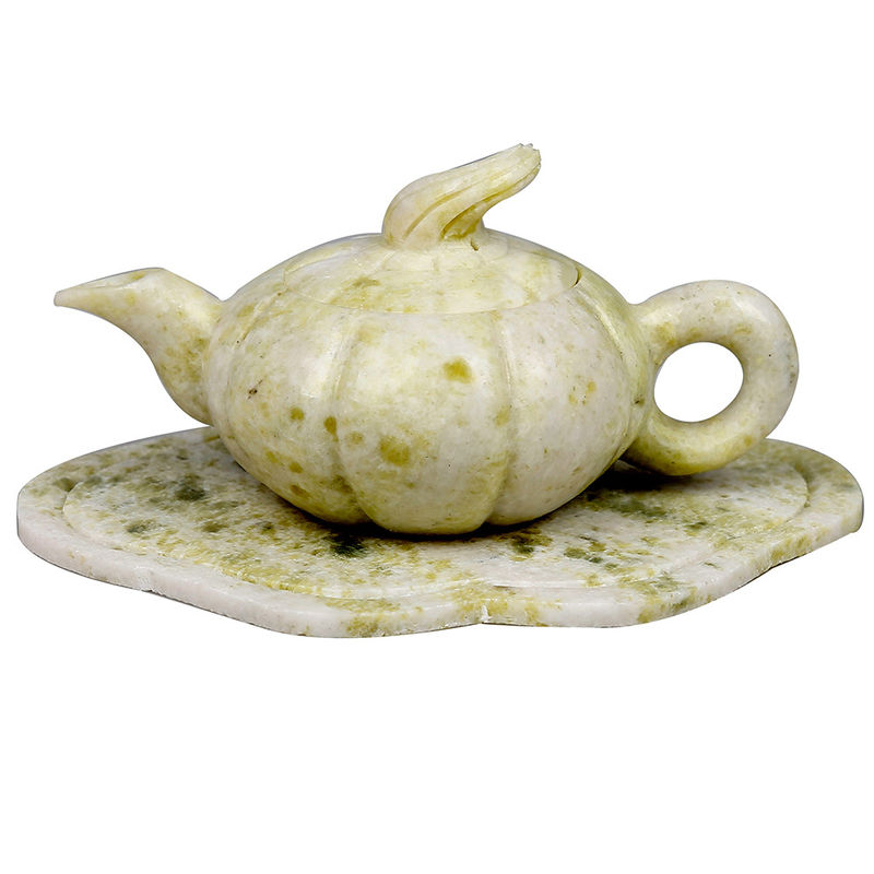 2024 Xiuyu Jade Teapot 비즈니스 선물 천연 자이드 세트 닦은 기술