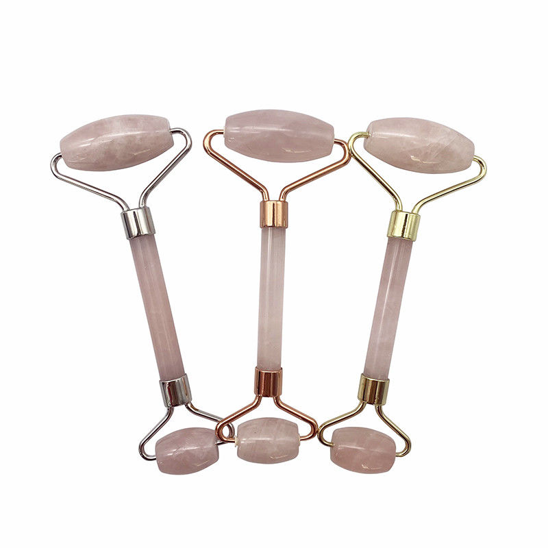 Perfecore Jade Roller Beauty Rose Quartz Guasha Roller Face Neck Guasha Massage Tool Stone for Handmade Craft and Skin Care (전수화 된 자이드 롤러 뷰티 로즈 쿼츠 구아샤 롤러 얼굴 목구멍 구아샤 마사지 도구