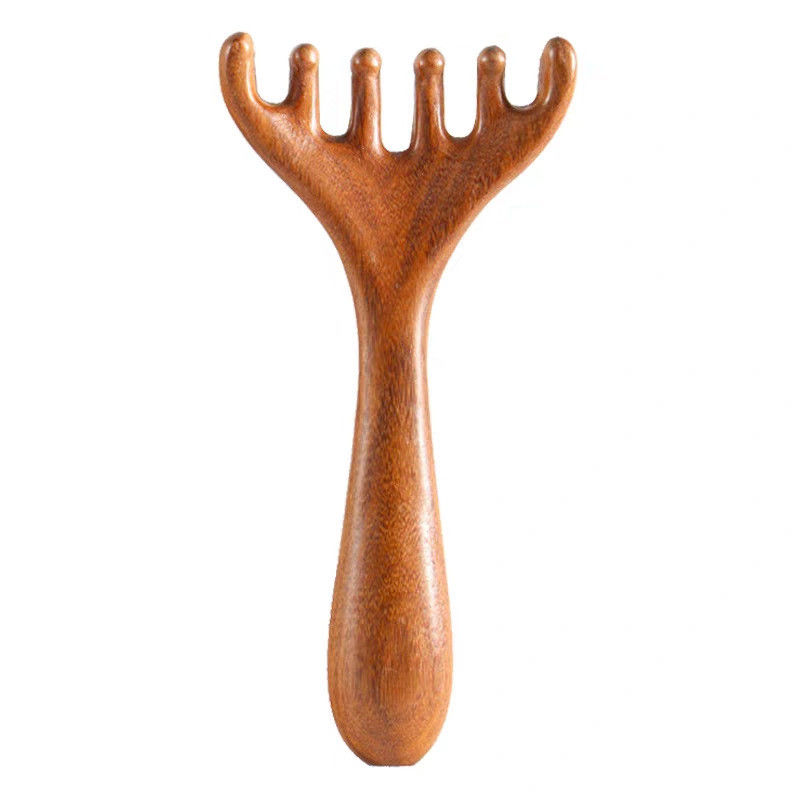 당신의 아름다움을 해제하십시오 사슴 뿔 모양 두피 Meridian 마사저 머리 Gua Sha 마사지 Comb 얼굴과 신체의 휴식을 위해