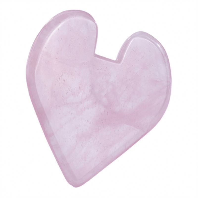 로고 맞춤 로고 사용 가능 로즈 쿼츠 심장 모양 구아 샤 돌 피부 관리 및 신체 마사저