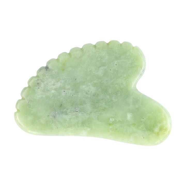 천연 돌 긁기 도구와 개인 레이블 Xiuyan Jade Green Guasha로 온몸 마사지의 장점을 경험하십시오.