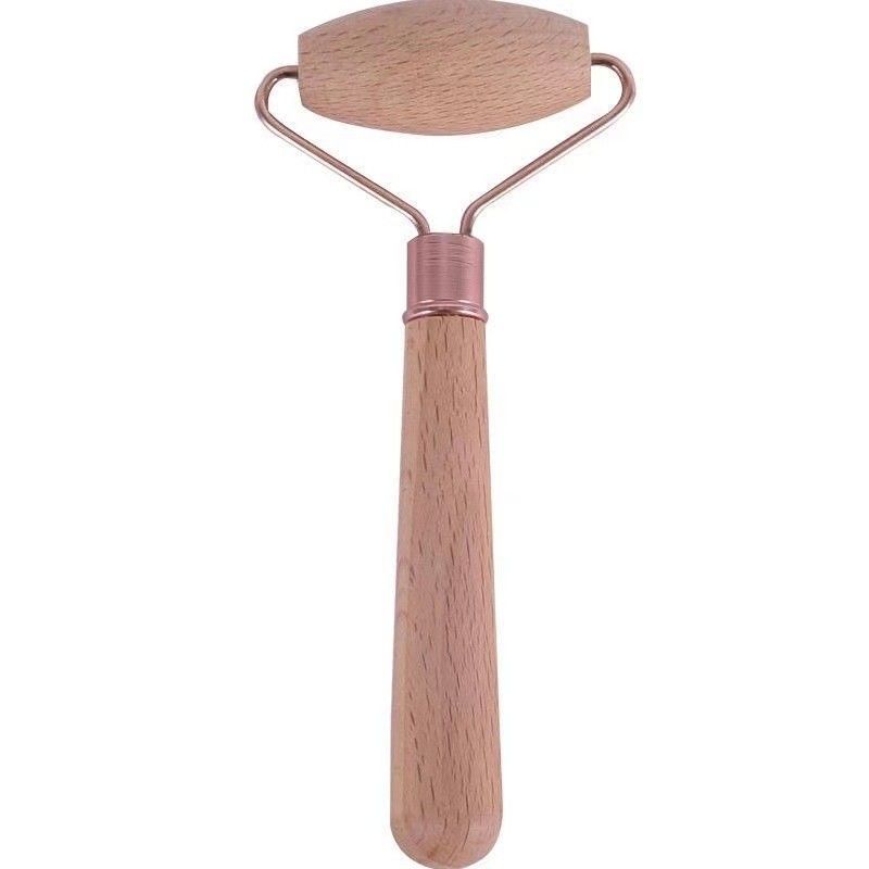 브라운 비치 목재 가샤 얼굴 마사저 휴대용 근육 휴식 마사지 롤러 가와 샤 목재 치료 마사지 도구