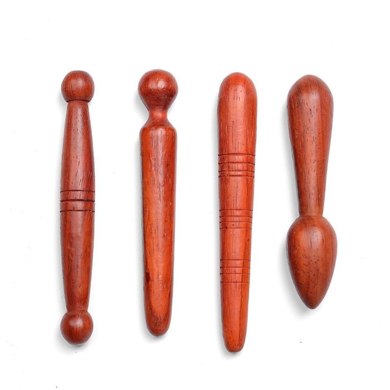 맞춤형 목재 림프 배수 도구 주사점 펜 및 목재 치료 마사저 도구