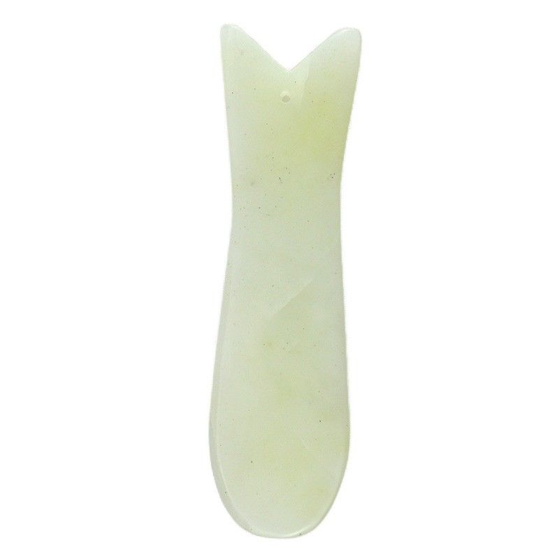 얼굴 몸 마사지 도구 피부 관리 미용실 장비 스파 천연 물고기 모양 Xiuyan Jade Gua Sha 스크래핑 보드