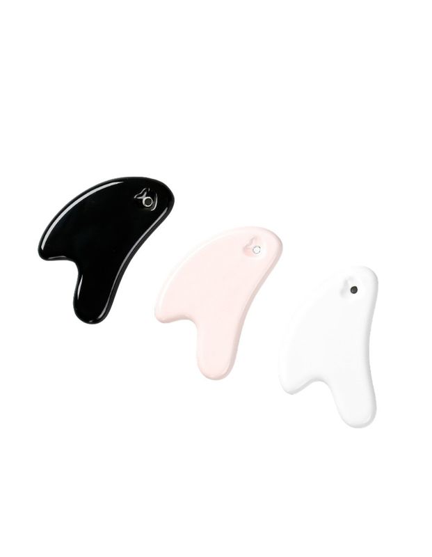 V 얼굴 리프팅 세라믹 Guasha 마사지 도구 림프 배수 및 의료 등급 Gua Sha 보드