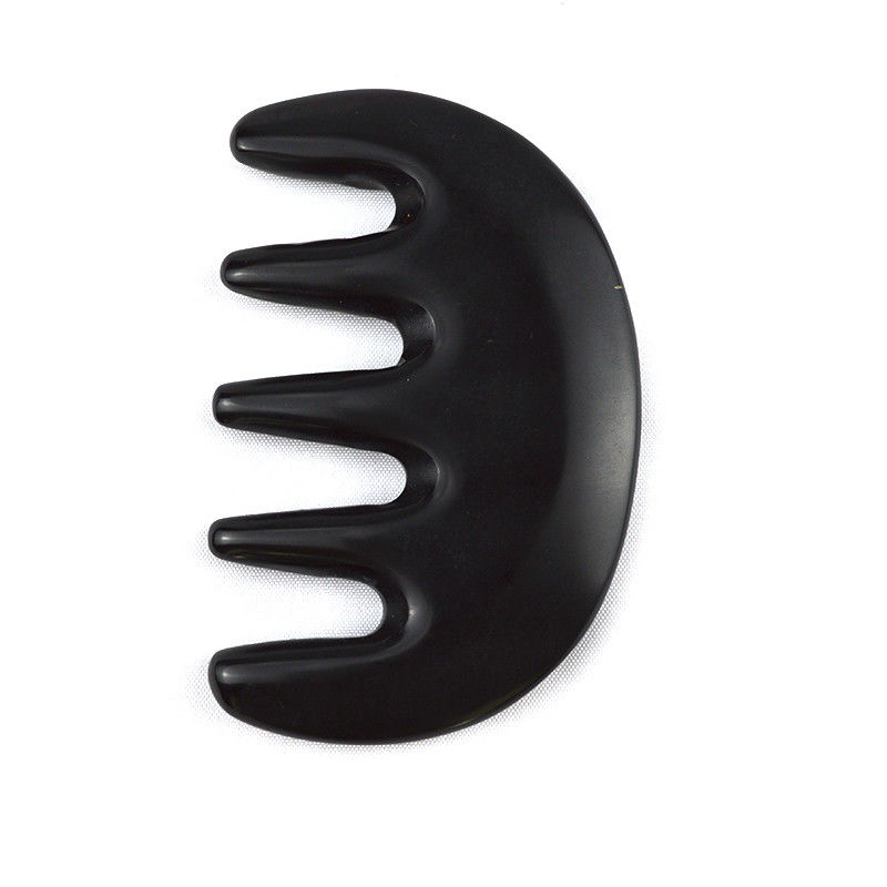 몸 마사지 영역 2024 Custom Bian Stone Guasha Comb Tool for Scraping Massage Gua Sha on Hair and Face 마사지 구아샤 머리와 얼굴 마사지 도구