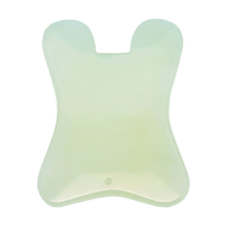 2024 천연 U 모양 Xiuyan Jade Gua Sha 긁는 마사지 보드 전체 신체 마사지 얼굴 마사지 피부 미용 도구