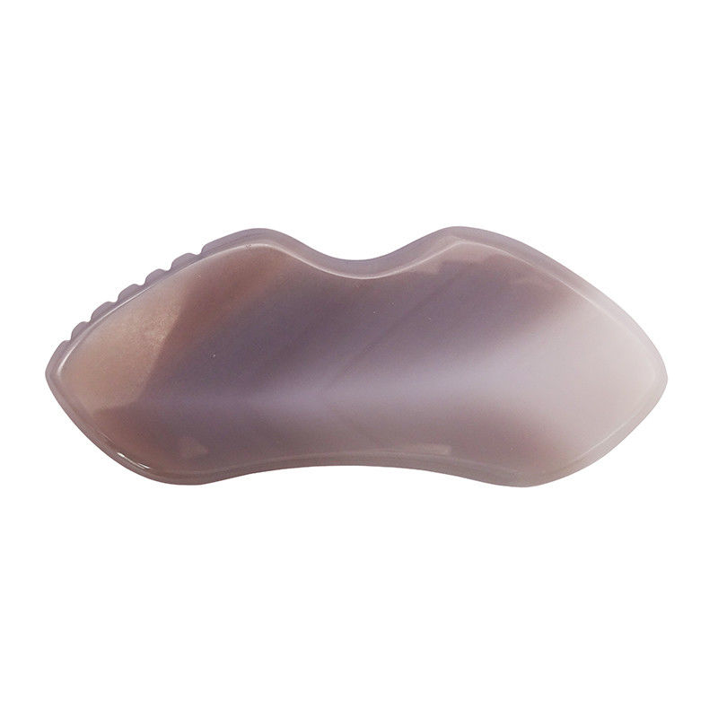 SPA 침술 요법에서 신체 마사지 및 얼굴 치료용 천연 아가트 구아샤 보드
