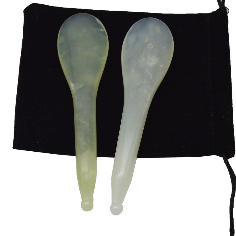 노란?? 가락 모양의 침술점 마사지 펜 Xiuyan Jade Stick 눈 마사지 펜 및 수용 가능한 OEM/ODM 서비스