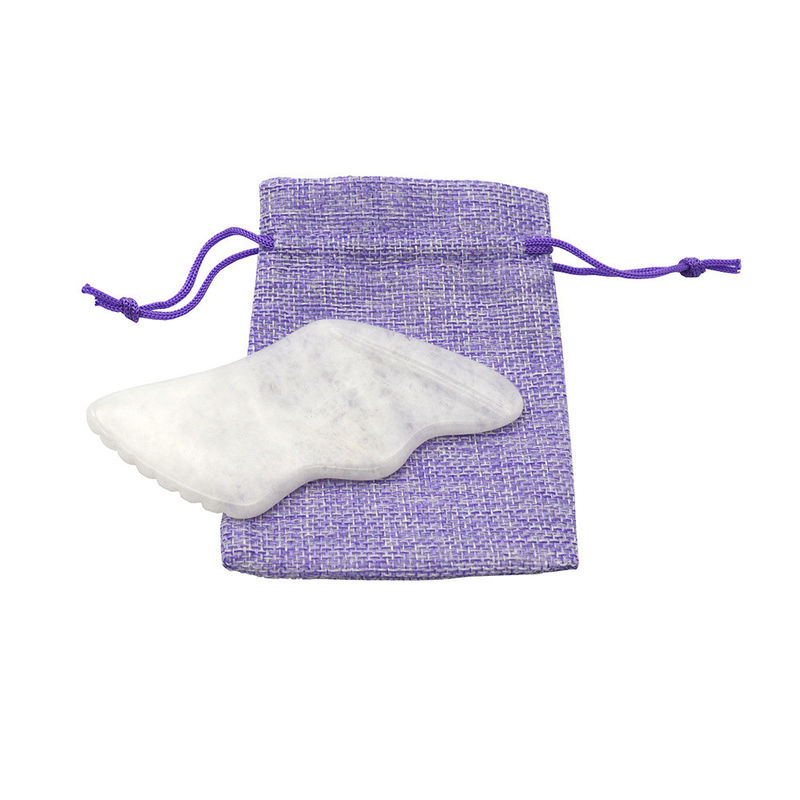 기능 헤드 헬스케어 마사저 백색 자이드 얼굴 Guasha 마사저 스크래핑 보드 Gua Sha 마사지 도구 머리에 마사지
