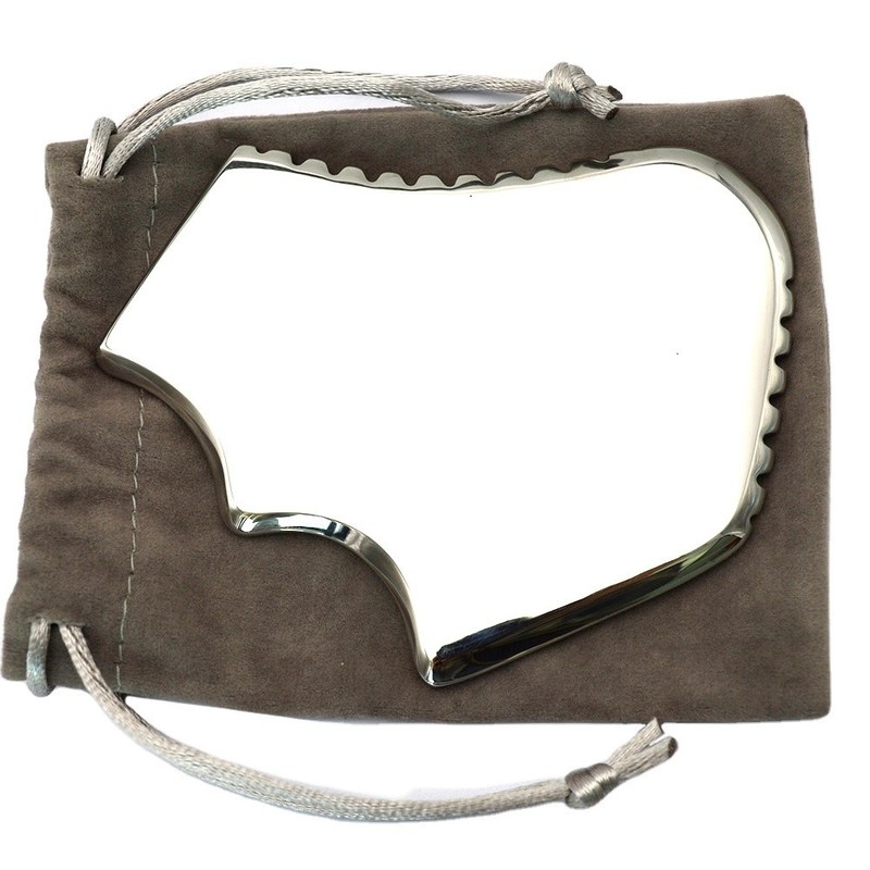 마사저 스테인리스 스틸 구아 샤 마사지 도구 얼굴 및 신체 304L 의료 등급